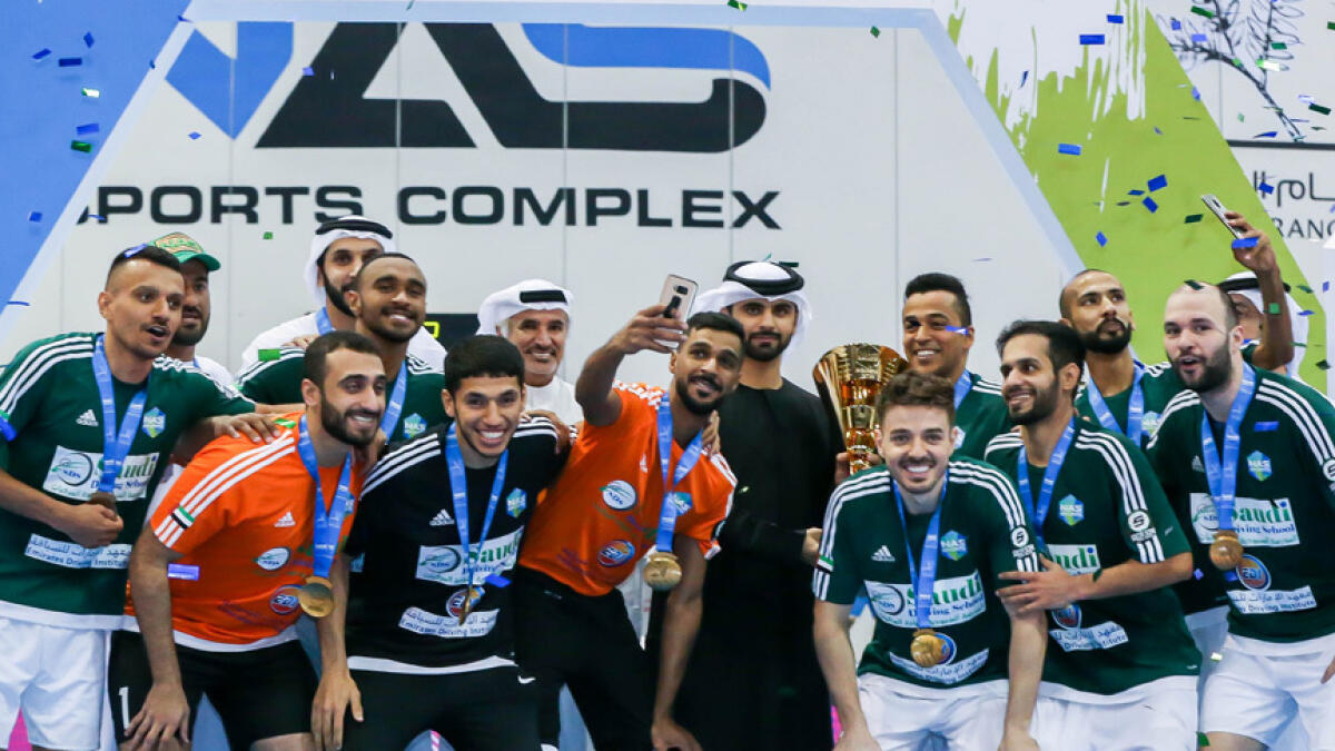 Saudi Driving School stun three-time champions Fohood Zabeel to win NAS Futsal Championship