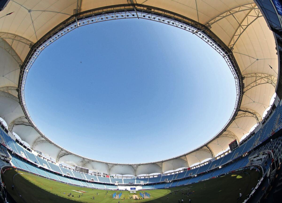 The Dubai International Cricket Stadium. — Reuters