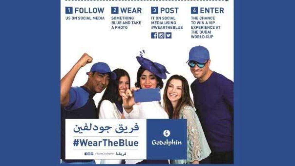 #WearTheBlue to support your home team at Dubai World Cup