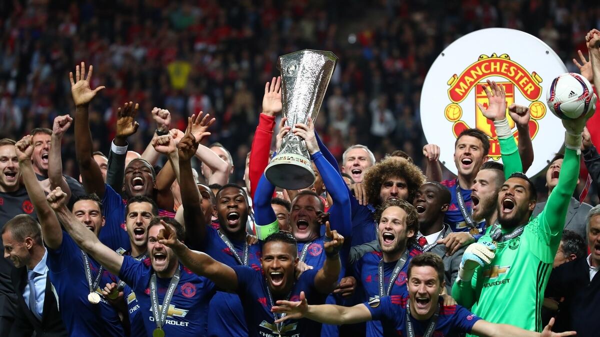 Manchester United team dedicate their Europa League win to the terror victims in Manchester 