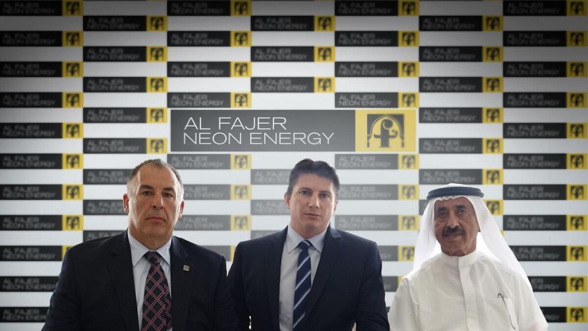 Al Fajer, Neon Energy ink agreement