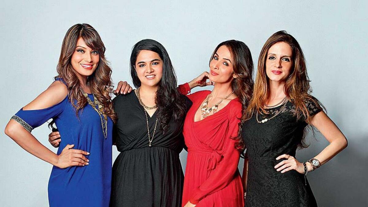 SELLING STYLE:Fashion entrepreneur Preeta Sukhtankar (second from left)—seen here with her three celebrity style consultants