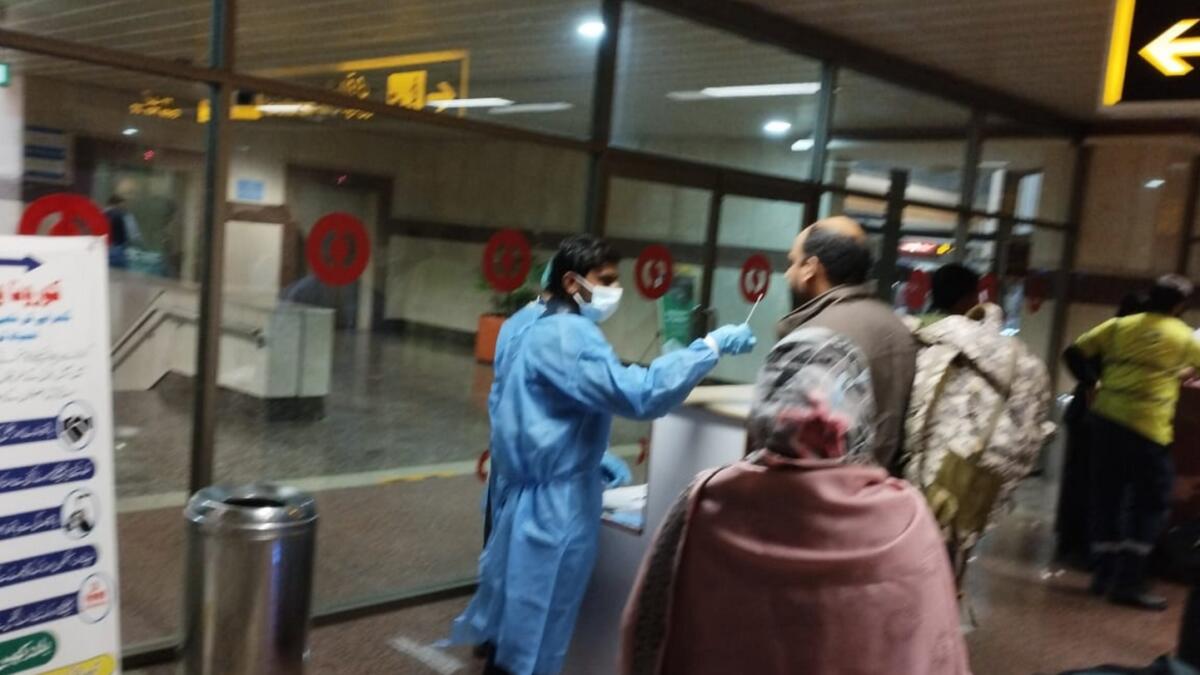 Passengers being screened for Covid-19. — Courtesy: Twitter/PCAA