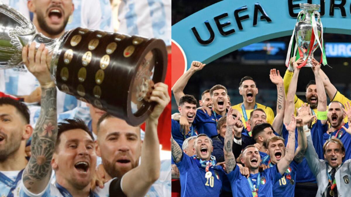 Copa America champions Argentina will take on Euro 2020 winners Italy. (Agencies)