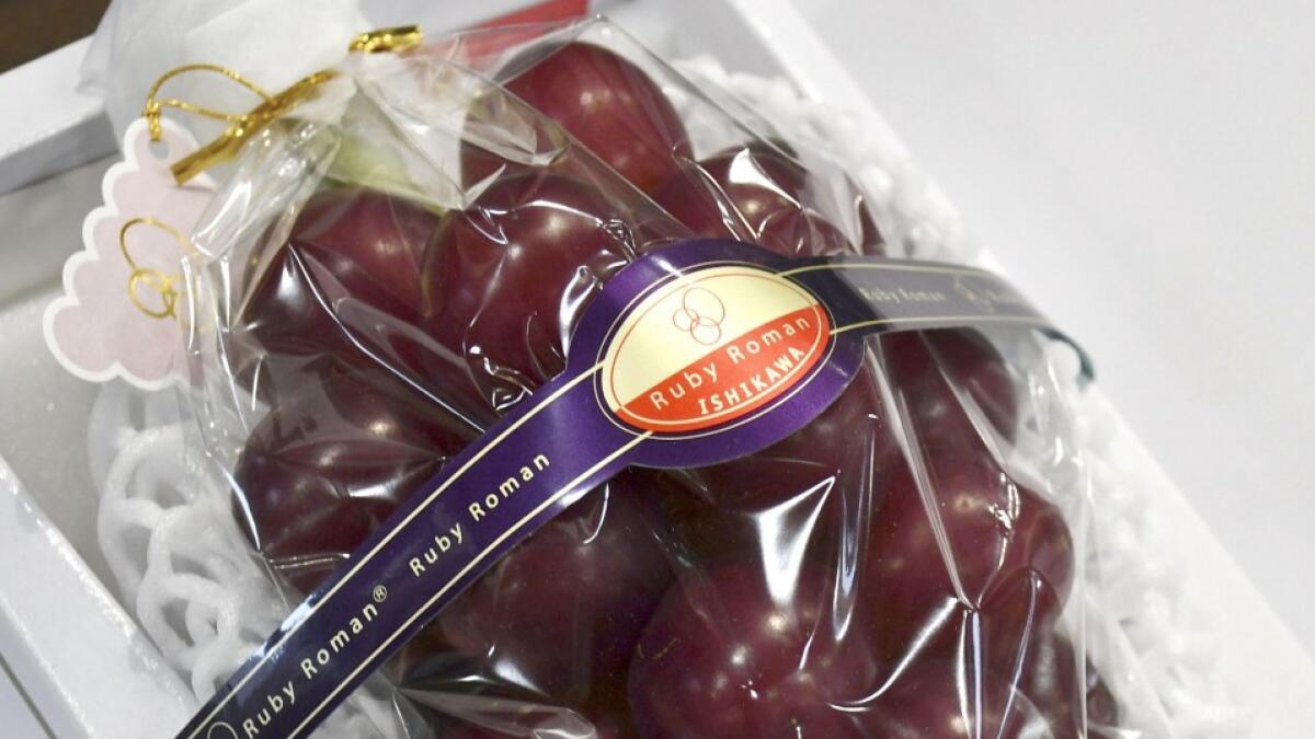 Bunch of red grapes sold for Dh40,000 in auction