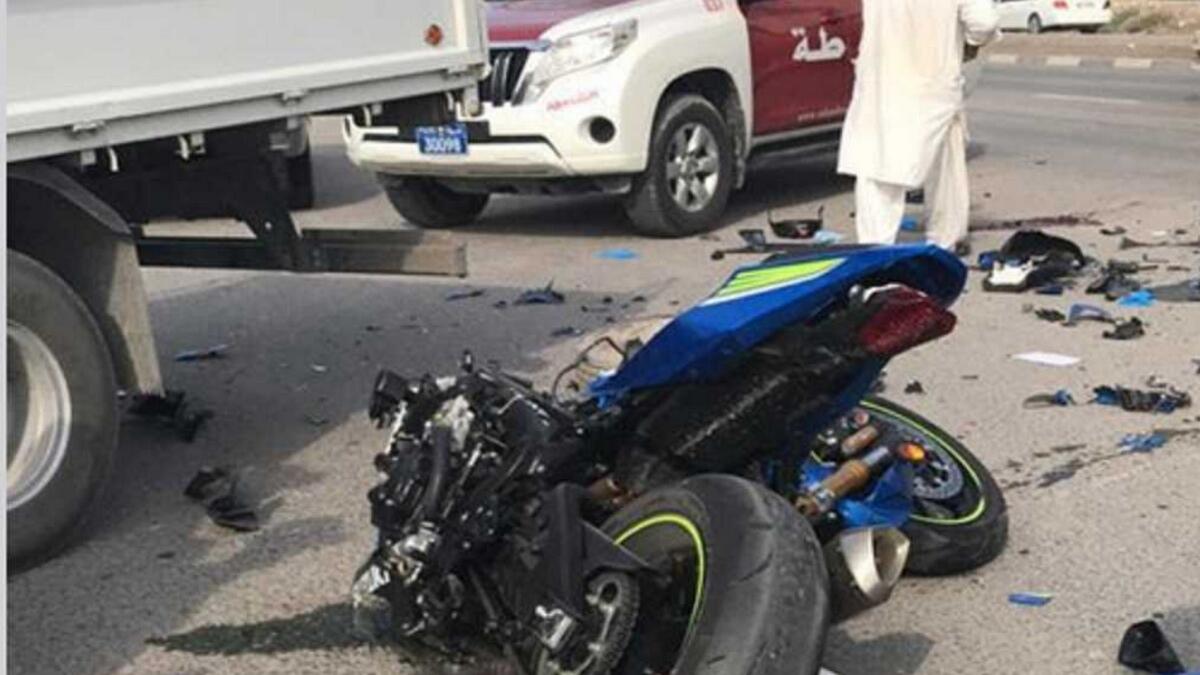 24-year-old Emirati motorbiker killed in UAE road accident