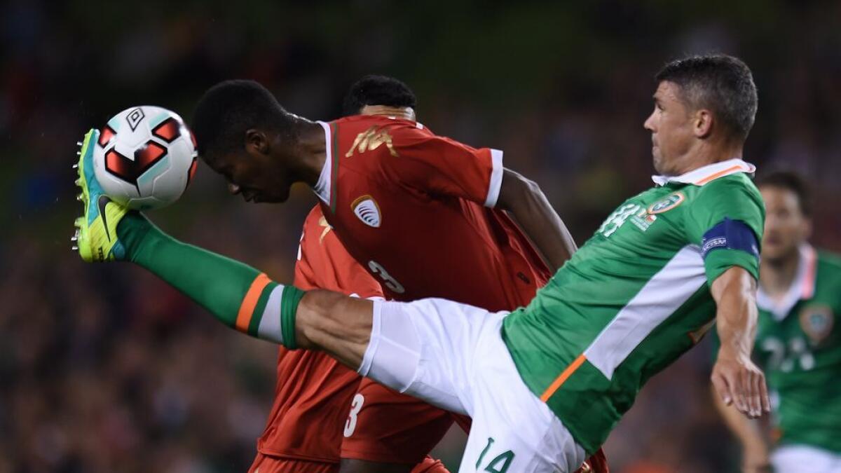 Keane signs off in style after Ireland rout Oman