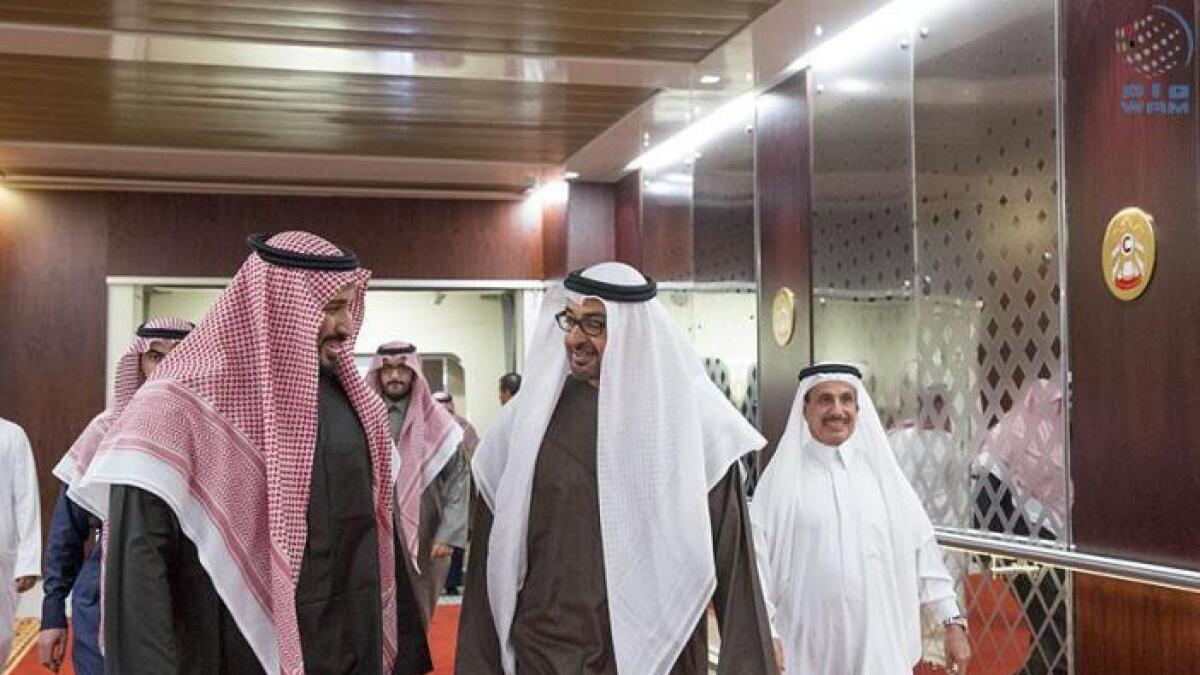 Mohammed bin Zayed receives Saudi Deputy Crown Prince