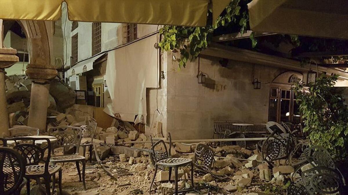 Photos: 6.7 magnitude earthquake kills two, injures 120 near Greece, Turkey