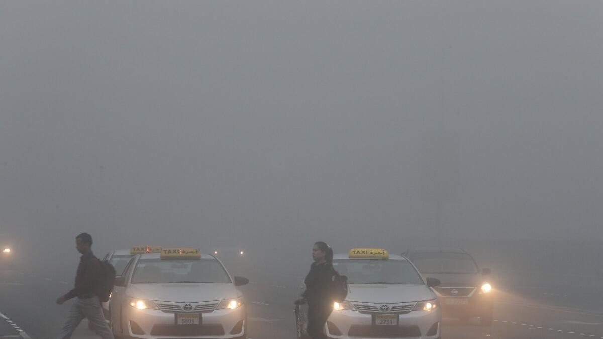 Video: Heavy fog covers UAE on third day, low visibility on roads