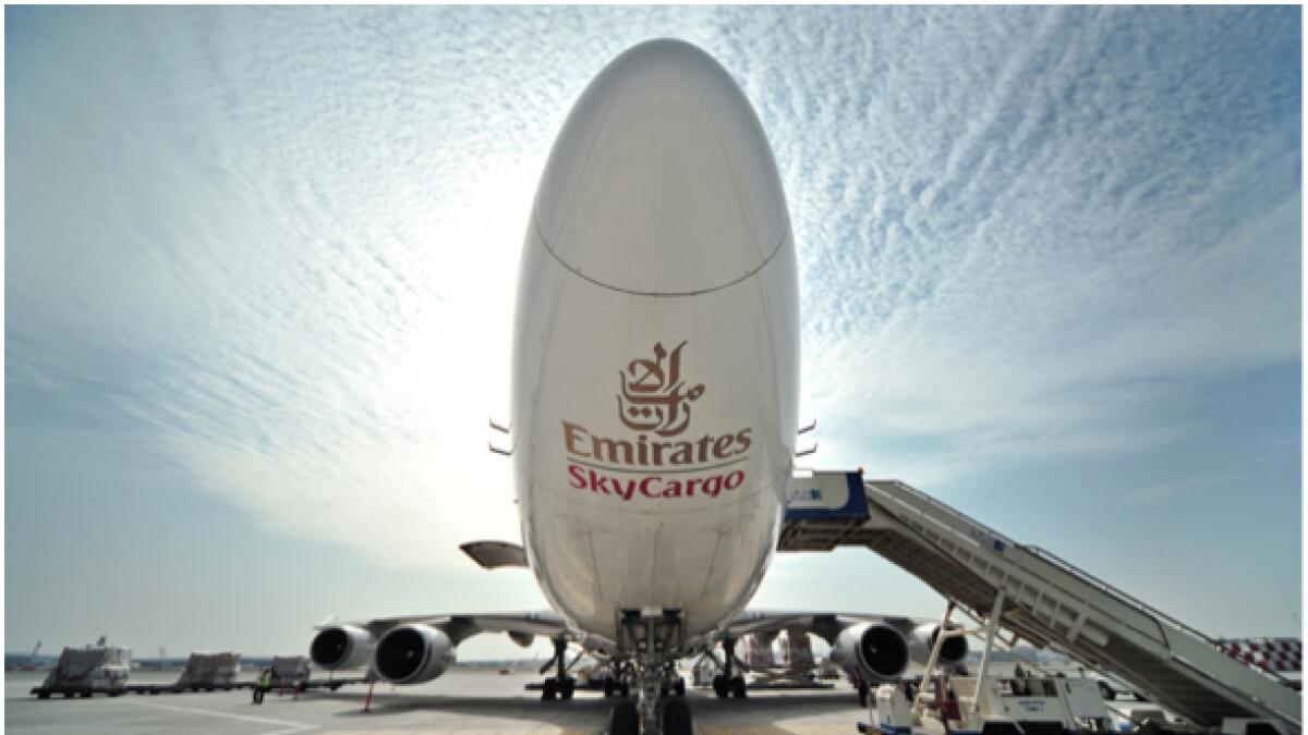 SUPPLIES ASSURED: 12 carriers are currently operating an average of 110 daily cargo flights at DXB.