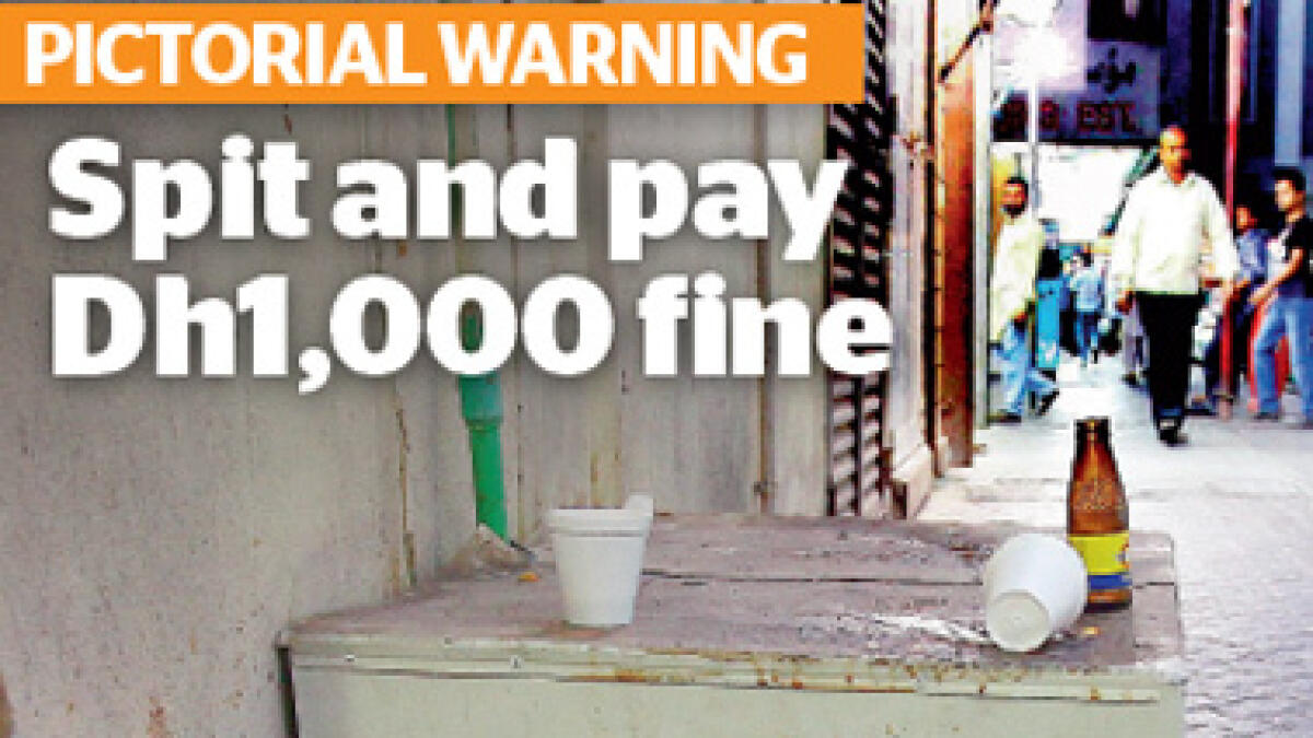 Spit and pay Dh1,000 fine; Dubai cracks the whip on litterbugs