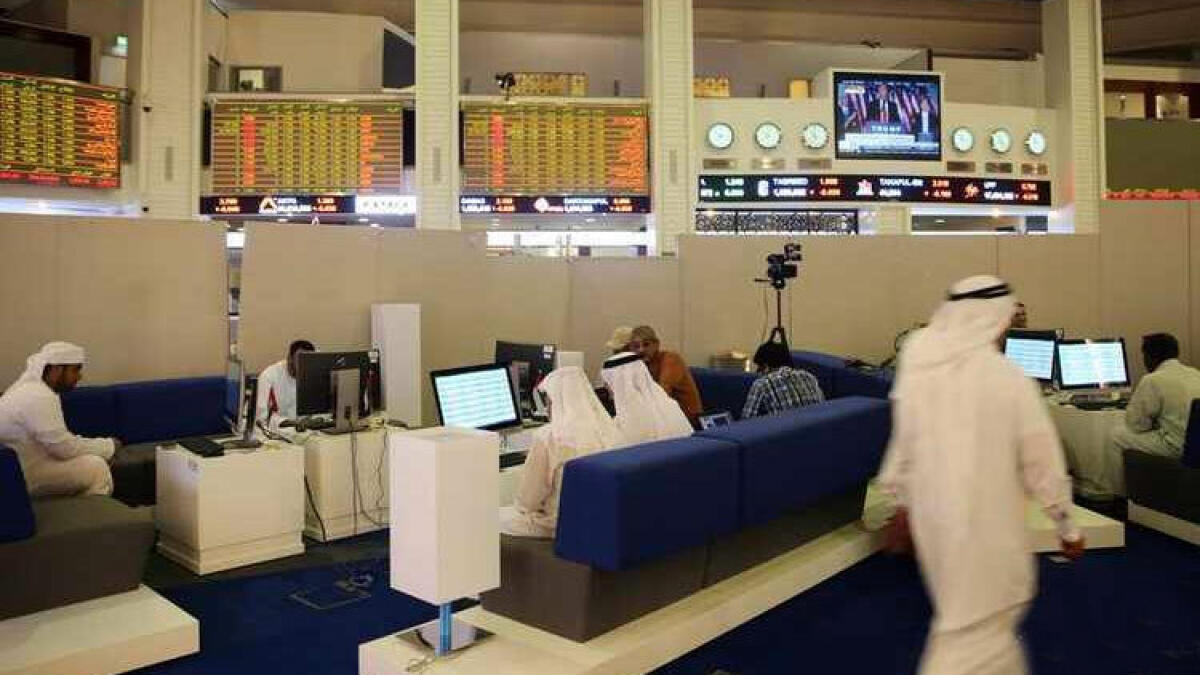 The Dubai Financial Market plunged 7.9 per cent to 2,266.93 points on Sunday, with only two out of 35 traded scrips gaining.