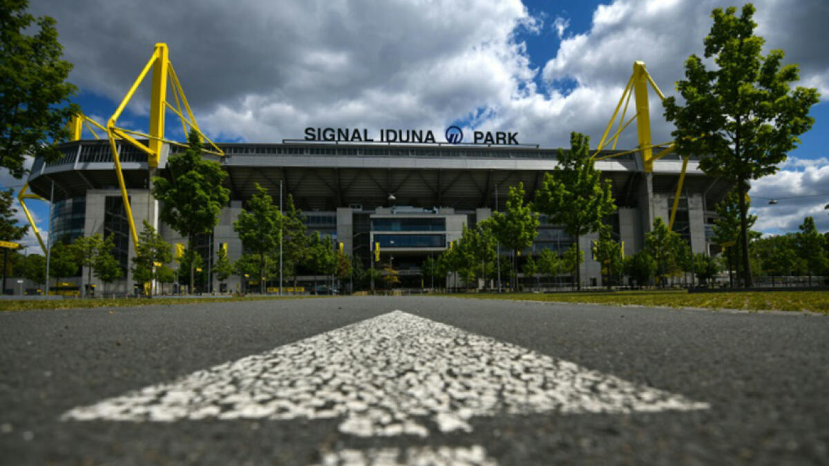 Signal Iduna Park played host to Borussia Dortmund against Schalke last weekend as the German Bundesliga became the first major European league to restart after the coronavirus shutdown. -- AFP