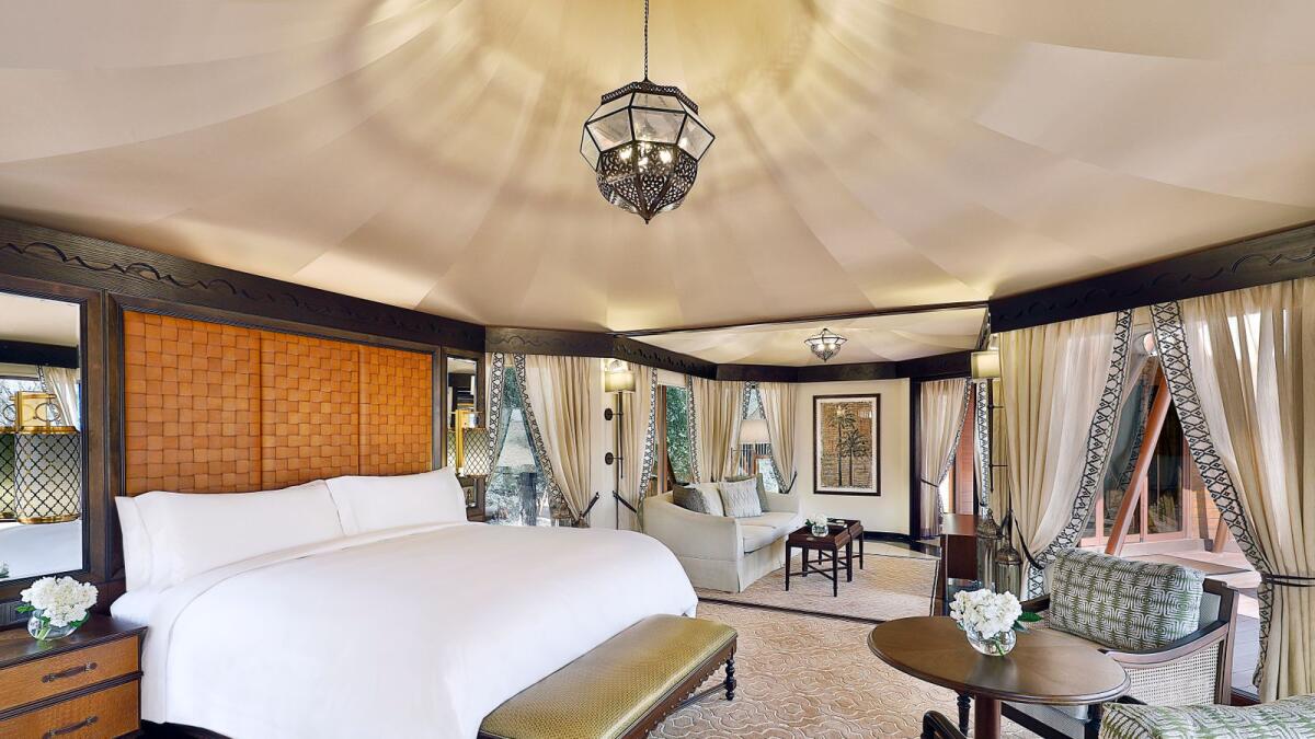 Tented pool villa at The Ritz-Carlton Ras Al Khaimah, Al Wadi Desert