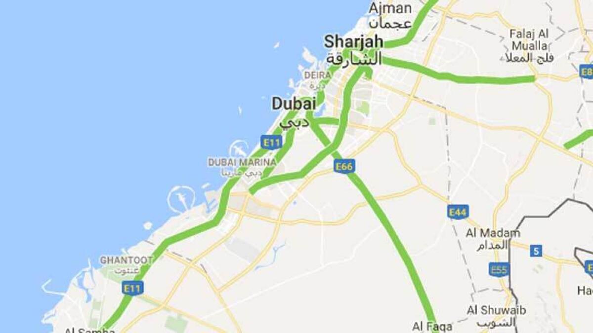 UAE traffic: All green for commuters from Sharjah to Dubai