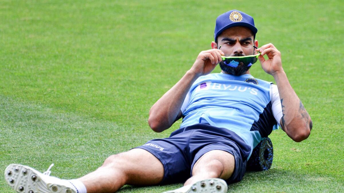 India's captain Virat Kohli during a training session at Adelaide Oval on Tuesday. (AFP)
