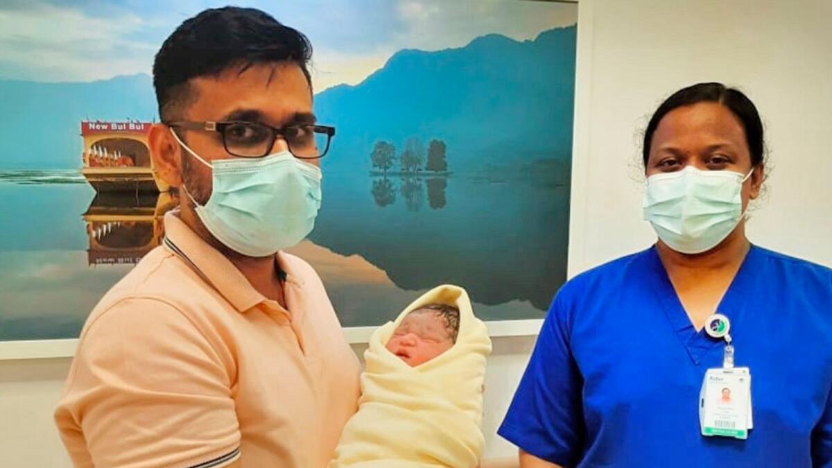 Indian parents Faizy Khan and Rubeena Laeeq were blessed with a baby girl at Aster Hospital in Qusais.