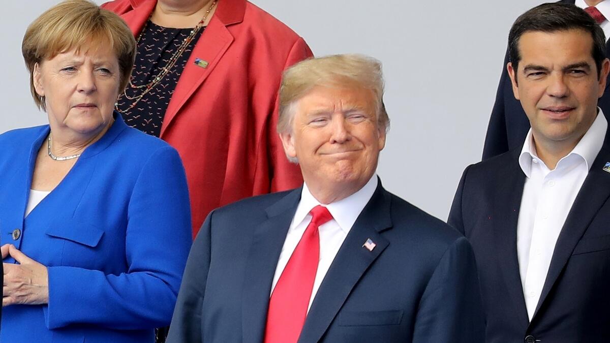 Trump, Merkel clash at NATO summit