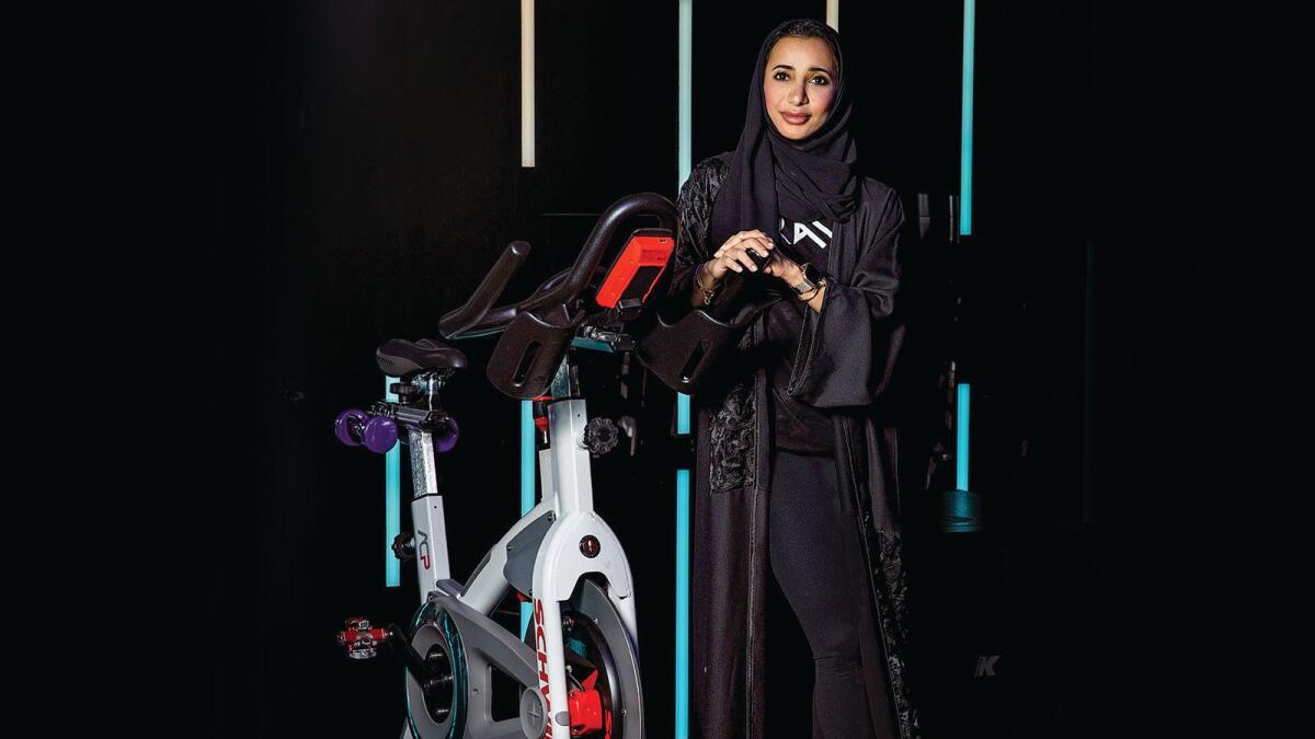 Futtaim Beljaflah is a cycling instructor