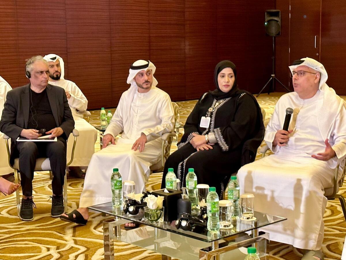 Media roundtable with Dr Abdulrahman Al Awar, Minister of Human Resources and Emiratisation. Photo: Angel Tesorero