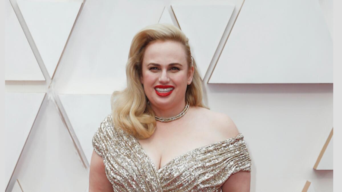 Rebel Wilson looked classic in a Jason Wu gold gown. AP