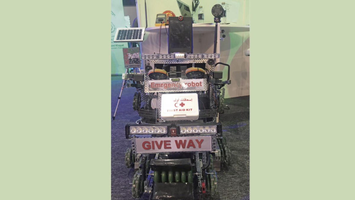 Emergency Robot wins grand prize at Dubais NSTI Festival