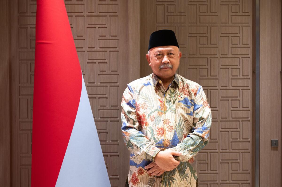 Husain Bagi, the Indonesian Ambassador to the UAE. 24 October 2023. Photo by Shihab