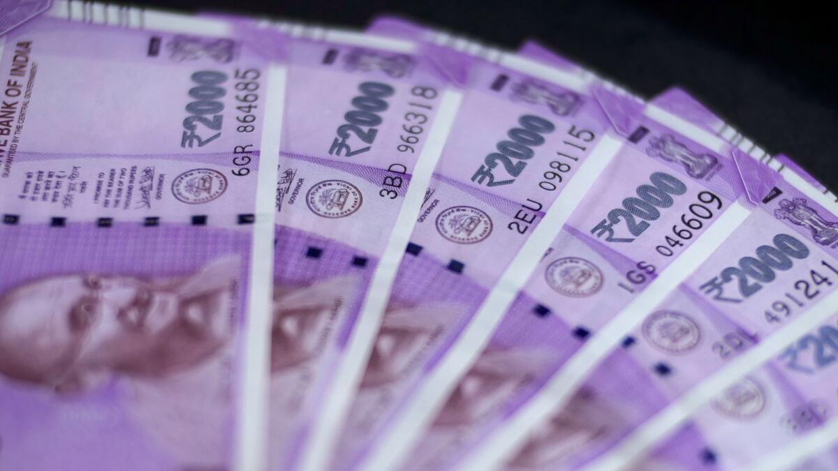 At the Indian interbank foreign exchange, the rupee opened at 75.53 against the dollar on Monday, then slipped further to 75.56, registering a decline of 20 paise from the last close. — File photo