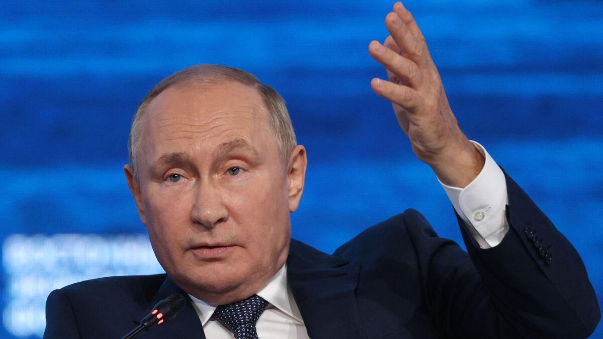 Russian President Vladimir Putin attends the Eastern Economic Forum in Vladivostok on September 7, 2022. — AFP