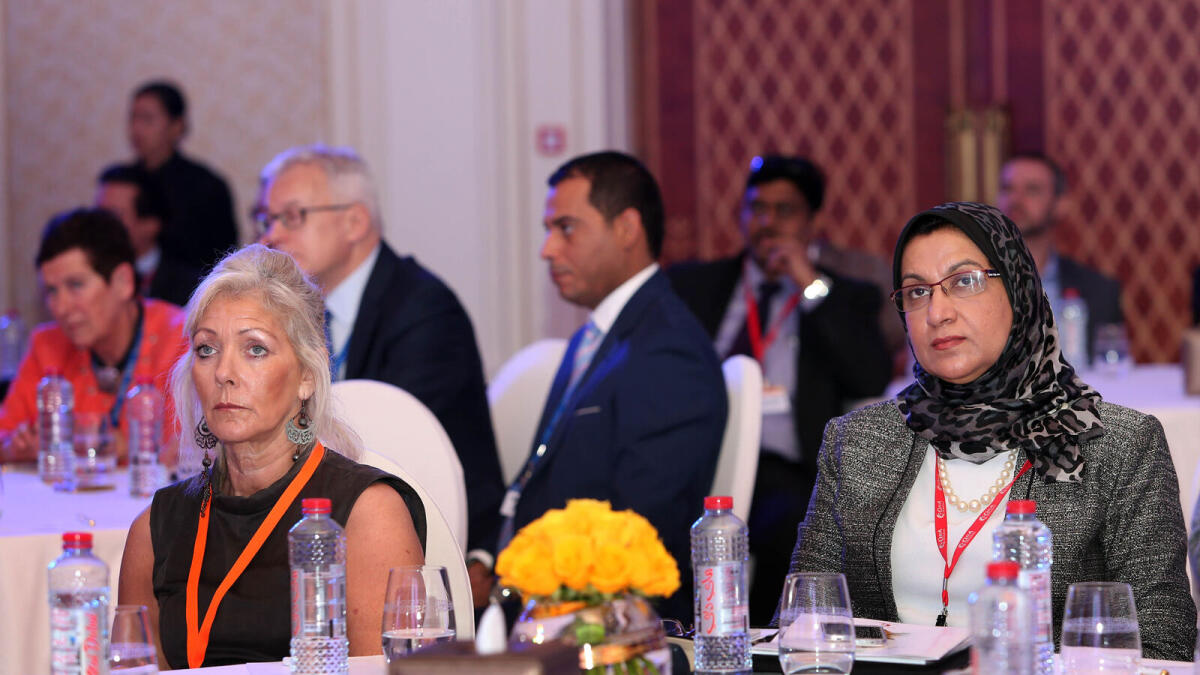 BZ010316-DS-MICEARABIA- Delagates during the MICE Arabia Congress at the Palazzo Versace in Dubai on Tuesday, March 1, 2016. Photo by Dhes Handumon
