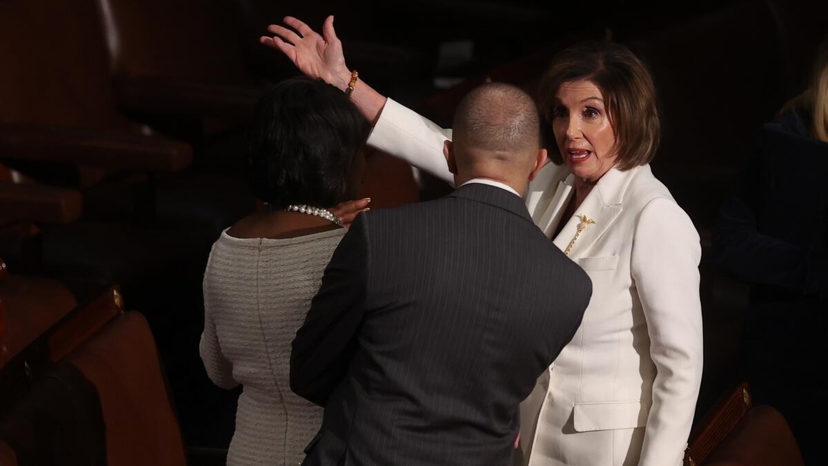 Trump was impeached by the Democratic-controlled House six weeks ago, and the flashpoint with Pelosi comes one day before the US Senate is all but certain to vote to acquit him on charges of abuse of power and obstruction of justice.