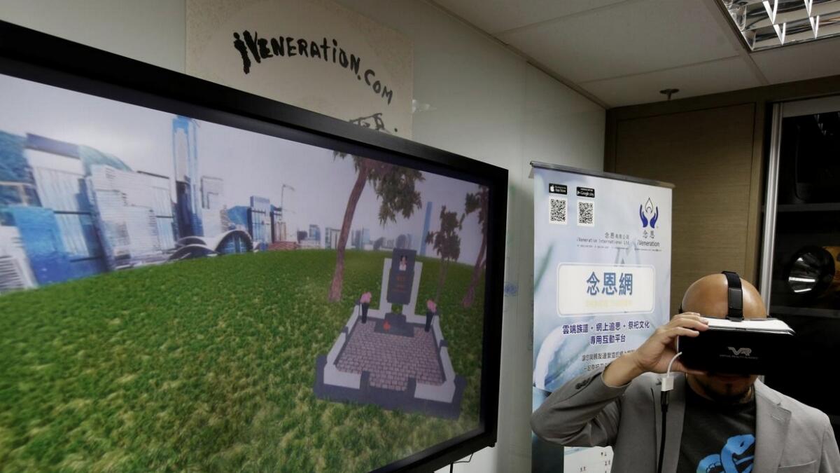 Phones for urns: Hong Kong turns to virtual reality to honour ancestors