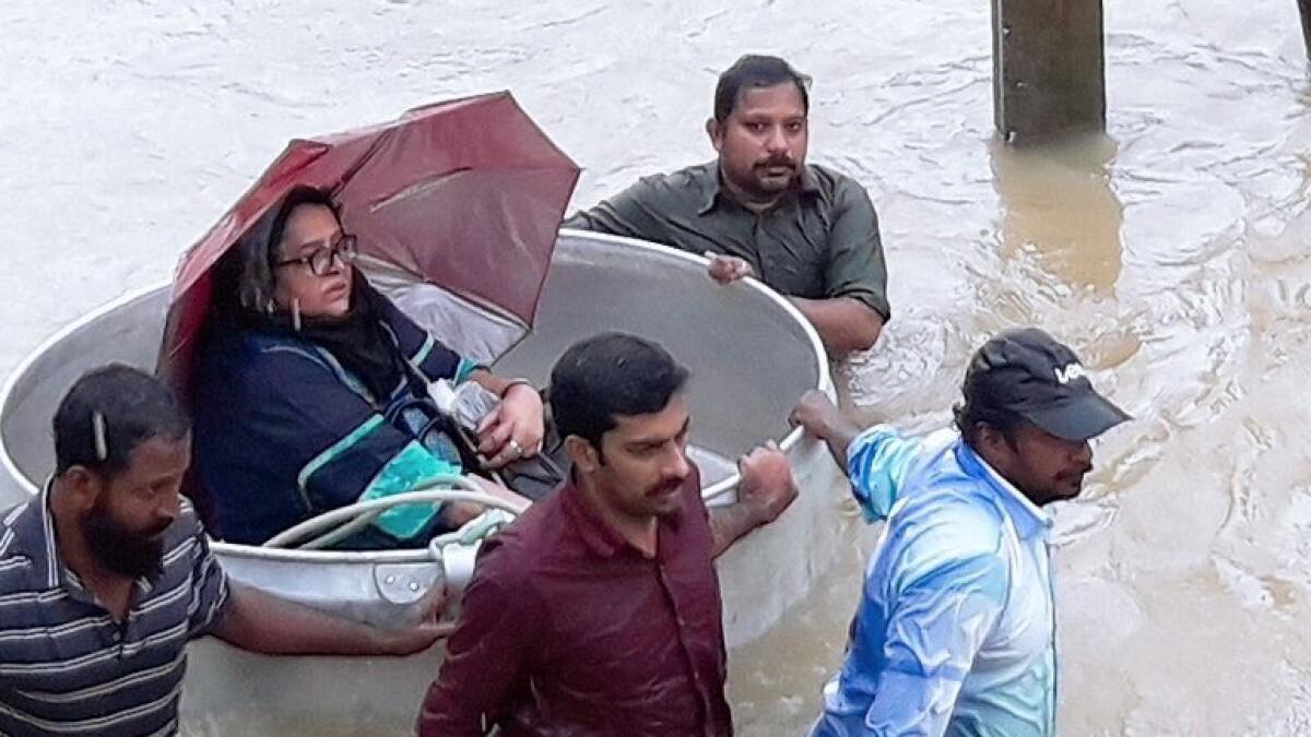 Photos: Malayalam actors house submerged in Kerala floods, mother rescued
