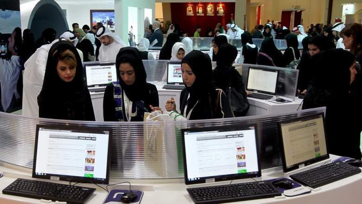 What stops Emiratis from seeking private sector jobs