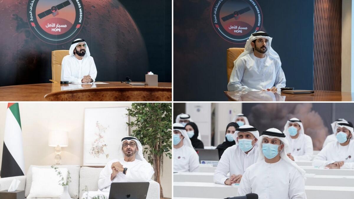 UAE leaders, laud, Mars team, hard work, launch, happen, amid, Covid-19