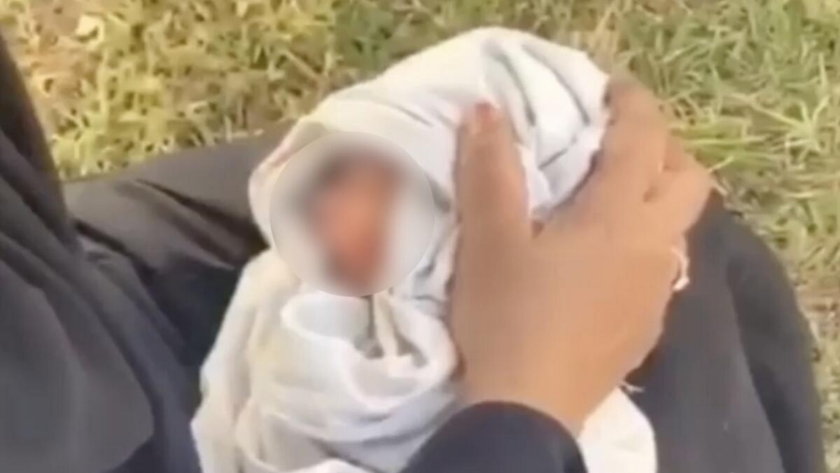 The baby was found by an Emirati woman who was at the park with her son, who then alerted the police. The man told police authorities that the baby could be Asian.
