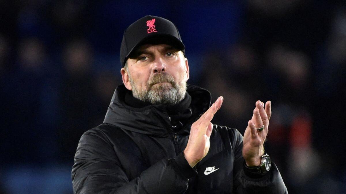 Liverpool manager Jurgen Klopp too has tested positive for Covid-19. — Reuters