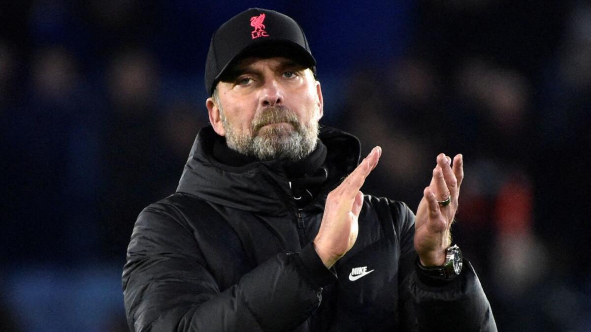Liverpool manager Jurgen Klopp too has tested positive for Covid-19. — Reuters