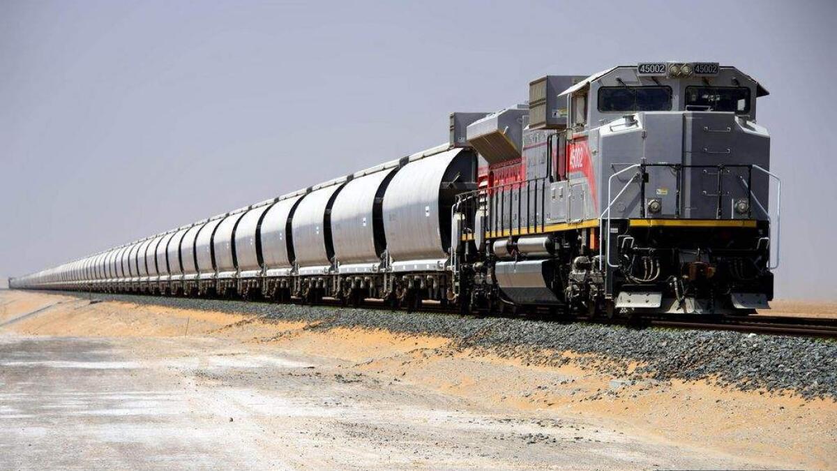Etihad Rail now links all seven emirates since its completion was announced on March 2. - KT file