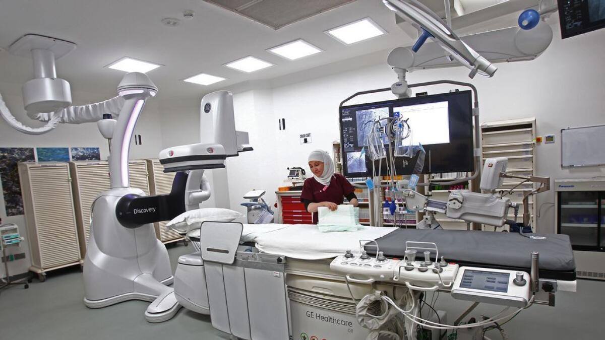 A view of the medical facilities inside Dr. Sulaiman Al-Habib Hospital located in Dubai Healthcare City