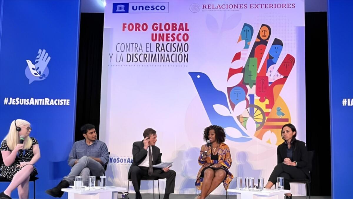 Dr Epsy Campbell Barr speaks at Unesco Global Forum against Racism and Discrimination 2022.