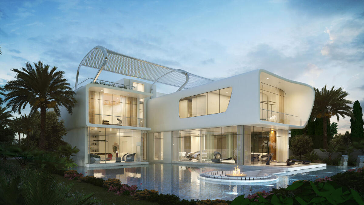 The villas in Akoya Oxygen will be built to mirror the curved design of the Bugatti Veyron