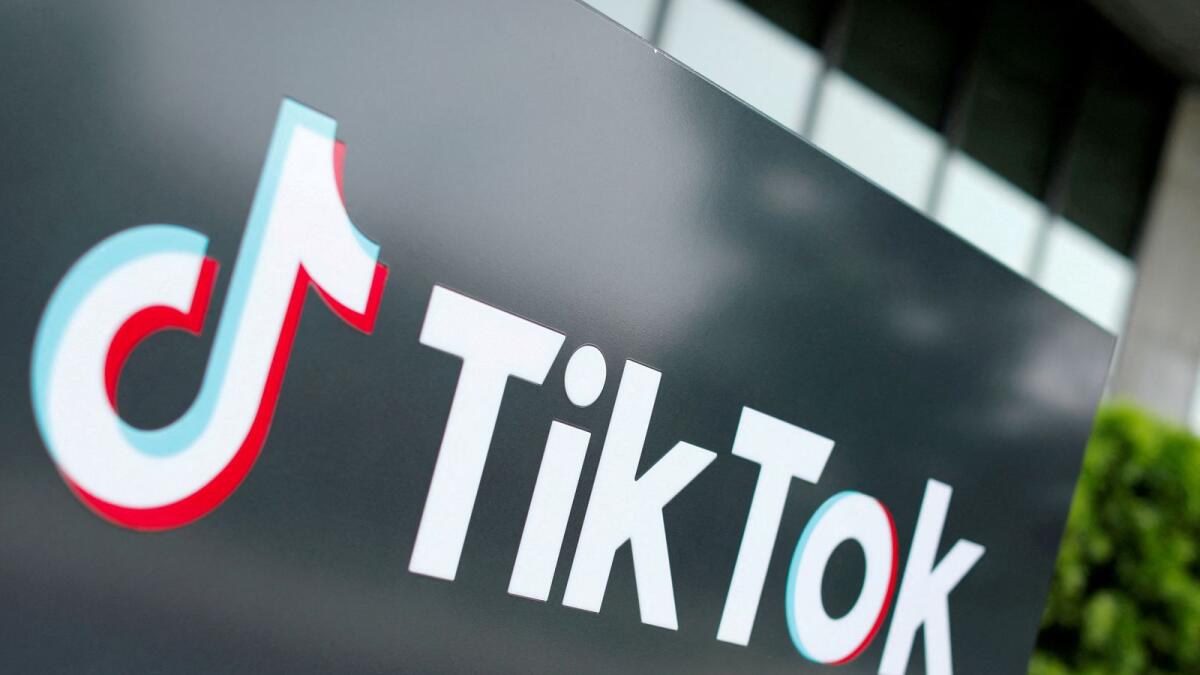 The TikTok logo is pictured outside the company's US head office in Culver City, California. — Reuters file