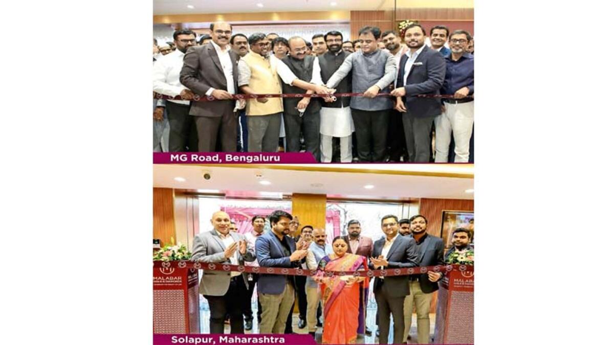 Malabar Gold &amp; Diamonds opens two new showrooms in India, at MG Road, Bengaluru and Solapur, Maharashtra. C N Ashwath Narayan, minister of science and technology, higher education and IT, biotechnology of Karnataka and Shrikanchana Yannam, mayor of Solapur municipal corporation inaugurated the Bengaluru and Solapur showrooms respectively in the presence of senior management officials and other dignitaries