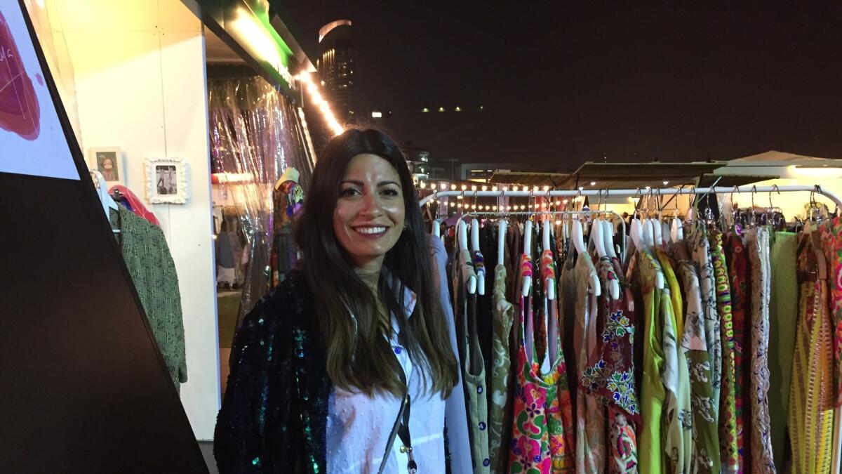 Monaya Fayoumi with her ready-to-wear line