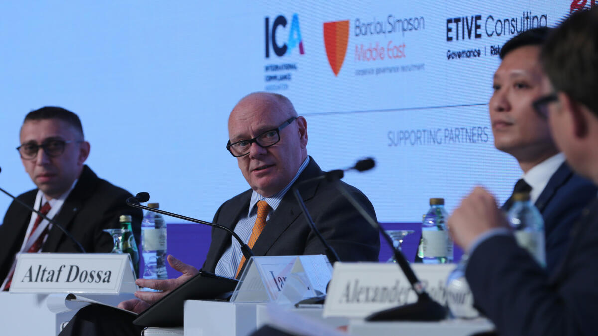 Ian Johnston, CEO of the Dubai Financial Services Authority, discusses 10 years of evolving regulation in the Middle East and North Africa during a panel discussion at the two-day summit.