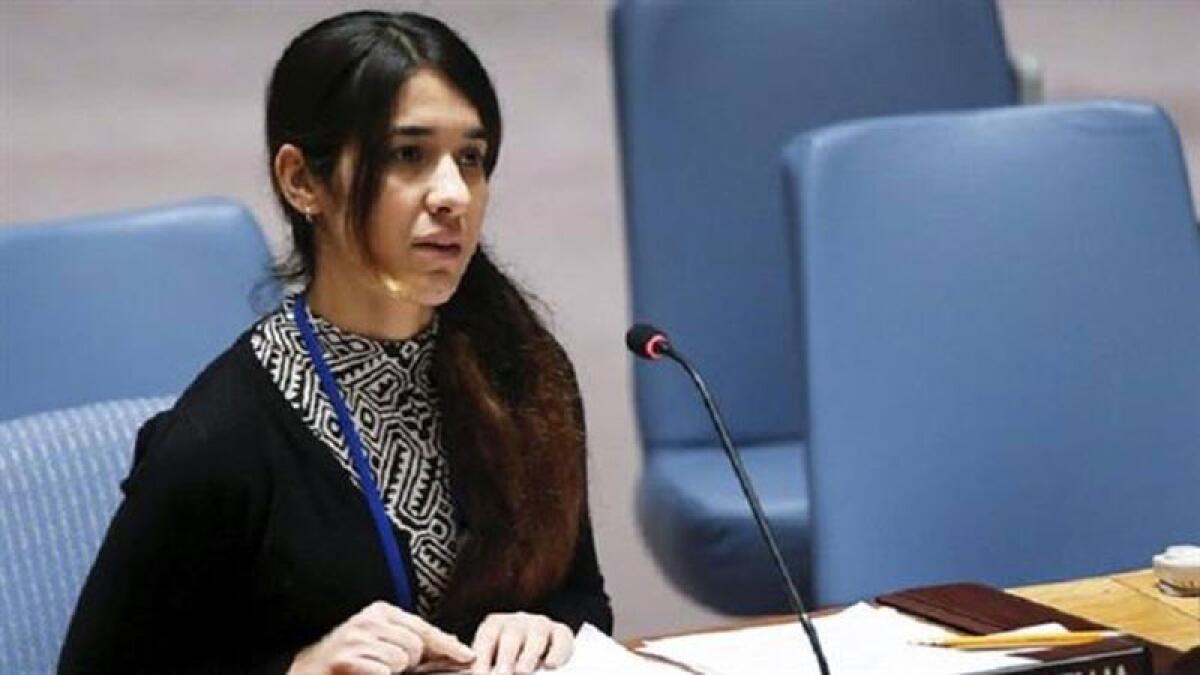 Daesh trafficking survivor named UN goodwill envoy
