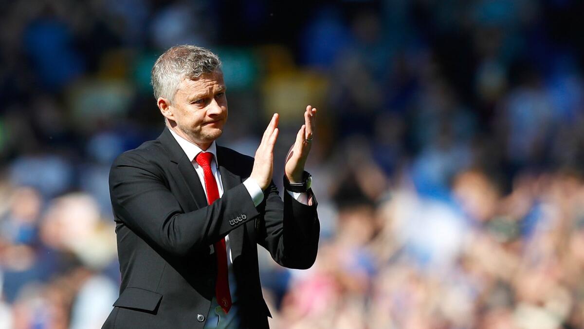Ole Gunnar Solskjaer is delighted to have signed this new contract. — AP