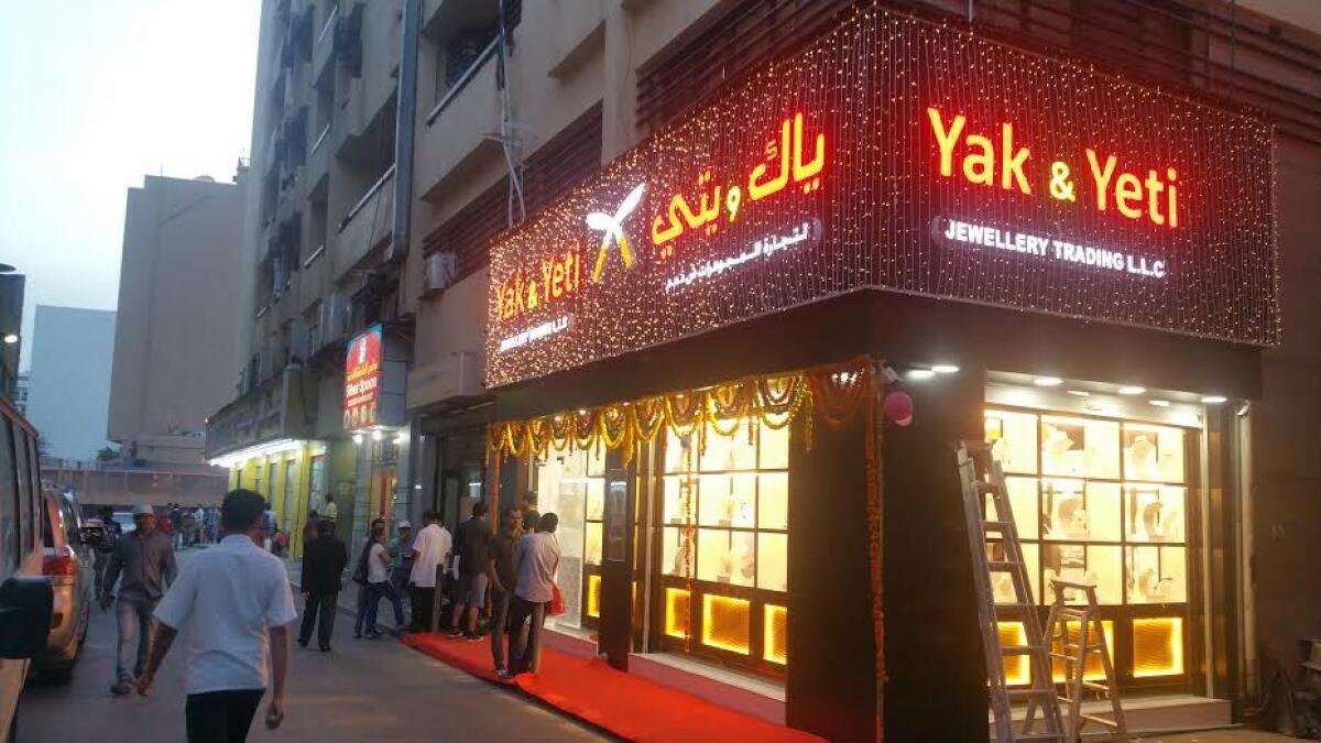 Yak and Yeti jewellery trading had a promising start on Friday in Bur Dubai